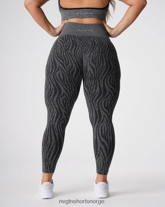 064HD6677 svartflekkete Fitness NVGTN kvinner sebra sømløse leggings