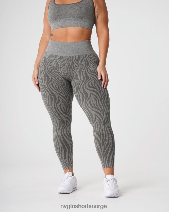 064HD6687 kakigrønn Fitness NVGTN kvinner sebra sømløse leggings
