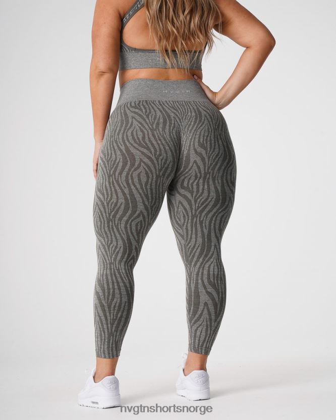 064HD6687 kakigrønn Fitness NVGTN kvinner sebra sømløse leggings