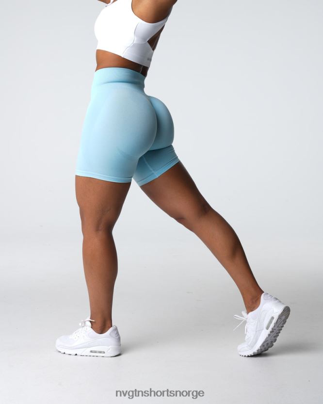 064HD6323 pastell blå Fitness NVGTN kvinner kontur sømløse shorts