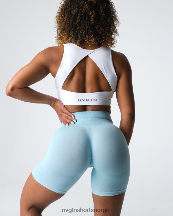 064HD6323 pastell blå Fitness NVGTN kvinner kontur sømløse shorts