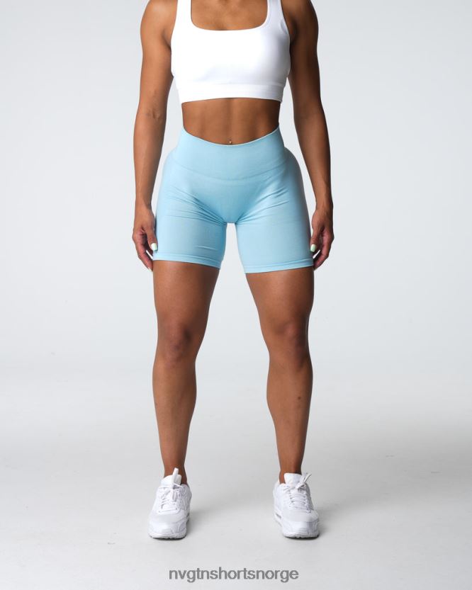 064HD6323 pastell blå Fitness NVGTN kvinner kontur sømløse shorts