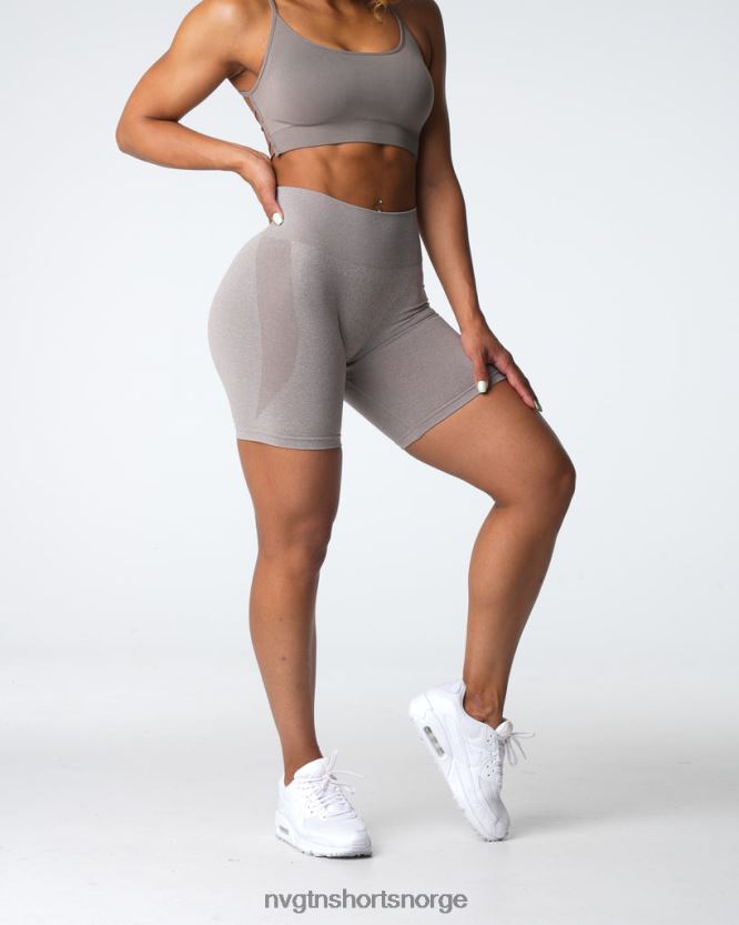 064HD6324 taupe Fitness NVGTN kvinner kontur sømløse shorts