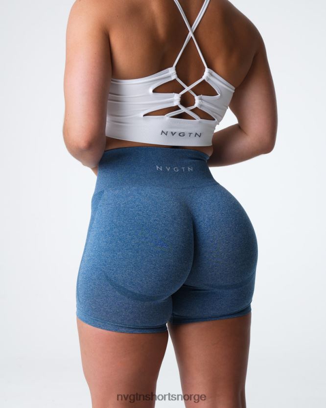 064HD6328 skiferblå Fitness NVGTN kvinner kontur sømløse shorts