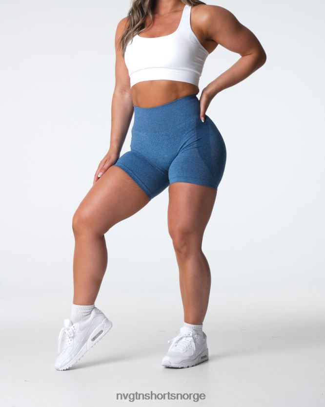 064HD6328 skiferblå Fitness NVGTN kvinner kontur sømløse shorts