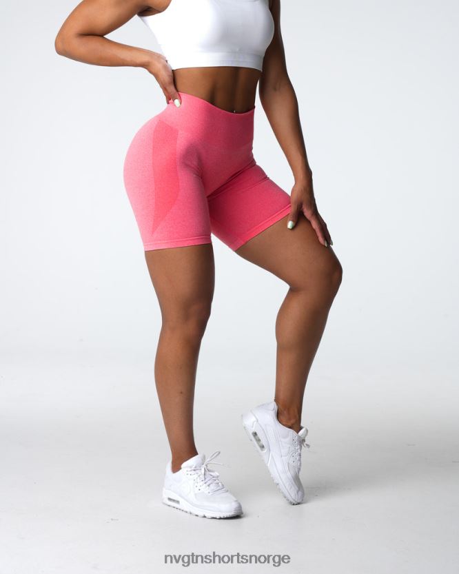 064HD6333 korall Fitness NVGTN kvinner kontur sømløse shorts