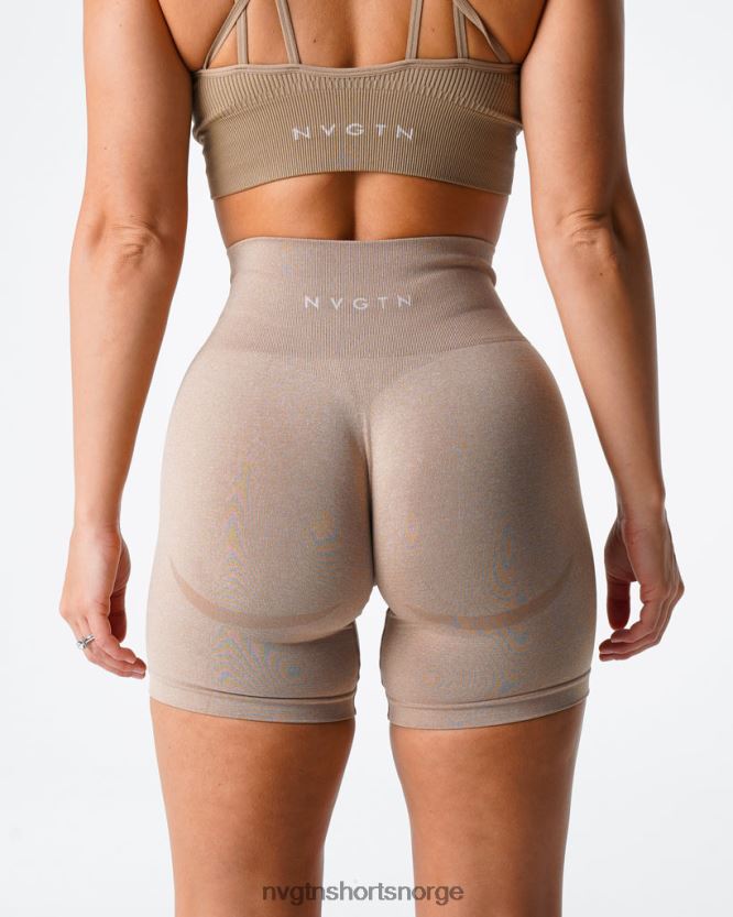 064HD6342 beige Fitness NVGTN kvinner kontur sømløse shorts
