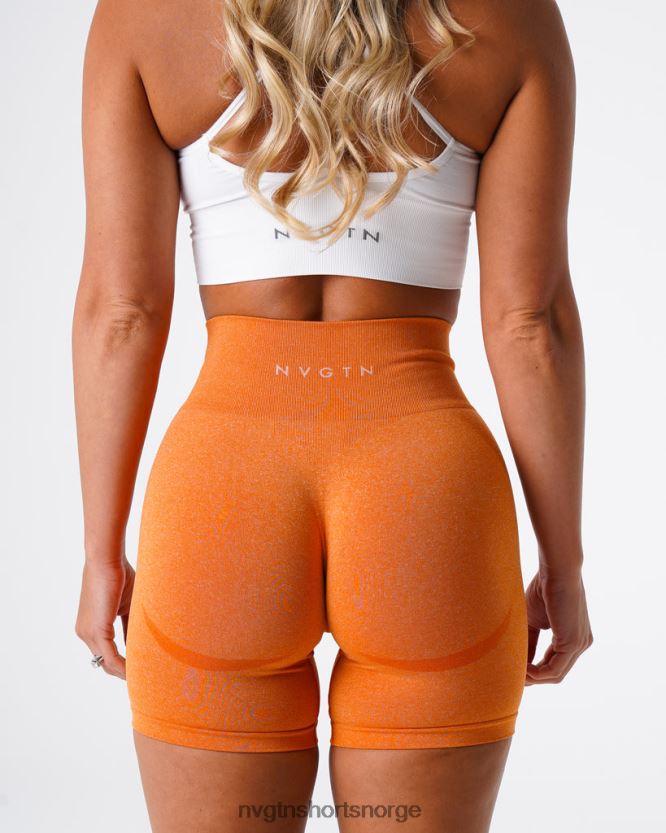 064HD6352 brent oransje Fitness NVGTN kvinner kontur sømløse shorts