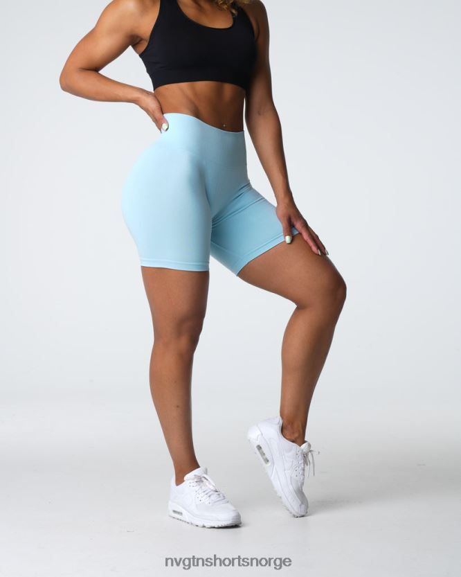 064HD6360 pastell blå Fitness NVGTN kvinner pro sømløse shorts