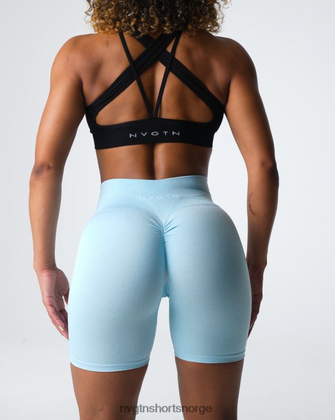 064HD6396 pastell blå Fitness NVGTN kvinner crunch sømløse shorts