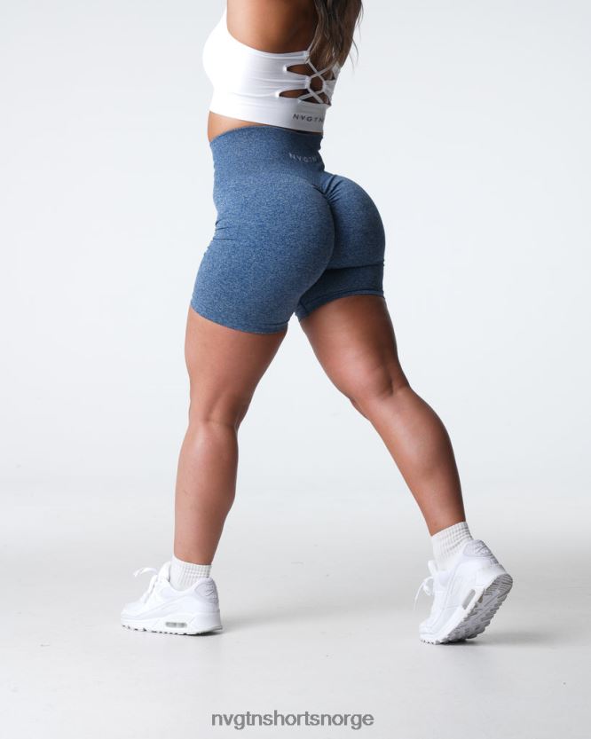 064HD6399 skiferblå Fitness NVGTN kvinner crunch sømløse shorts