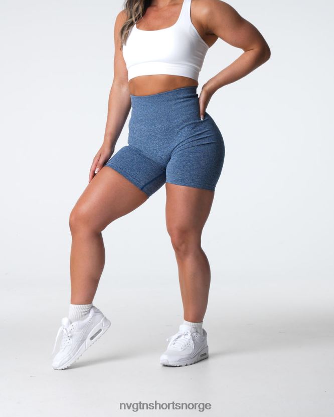 064HD6399 skiferblå Fitness NVGTN kvinner crunch sømløse shorts