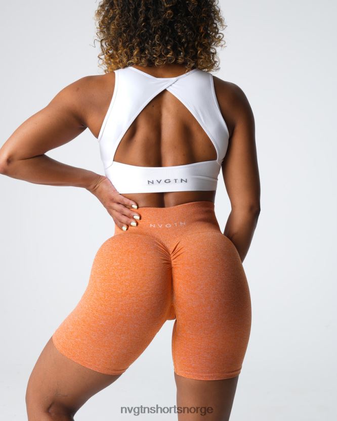 064HD6401 brent oransje Fitness NVGTN kvinner crunch sømløse shorts