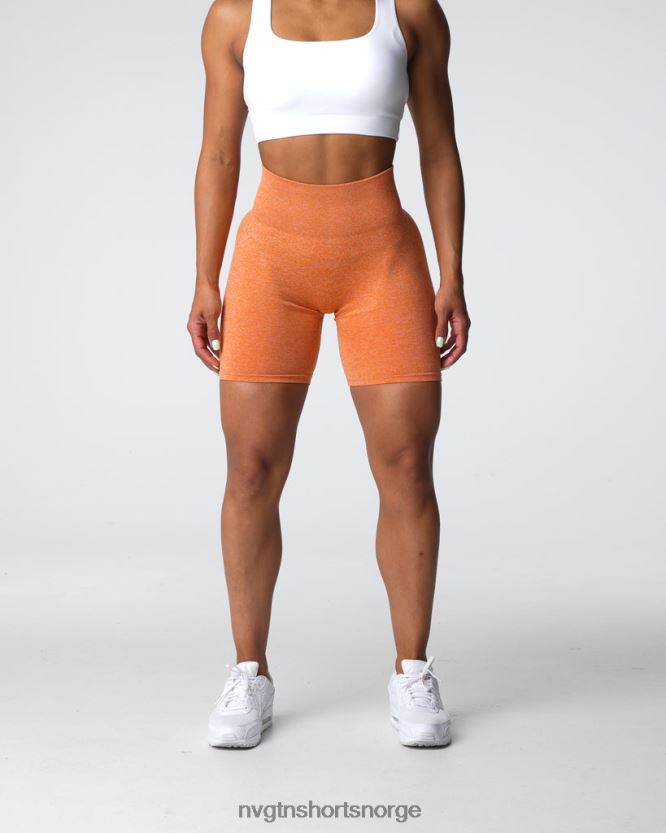 064HD6401 brent oransje Fitness NVGTN kvinner crunch sømløse shorts