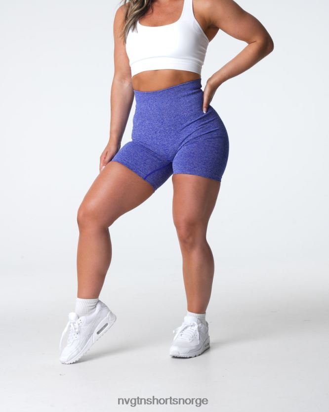 064HD6402 elektrisk blå Fitness NVGTN kvinner crunch sømløse shorts