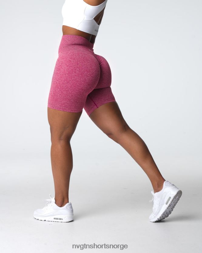 064HD6404 Høyrød Fitness NVGTN kvinner crunch sømløse shorts
