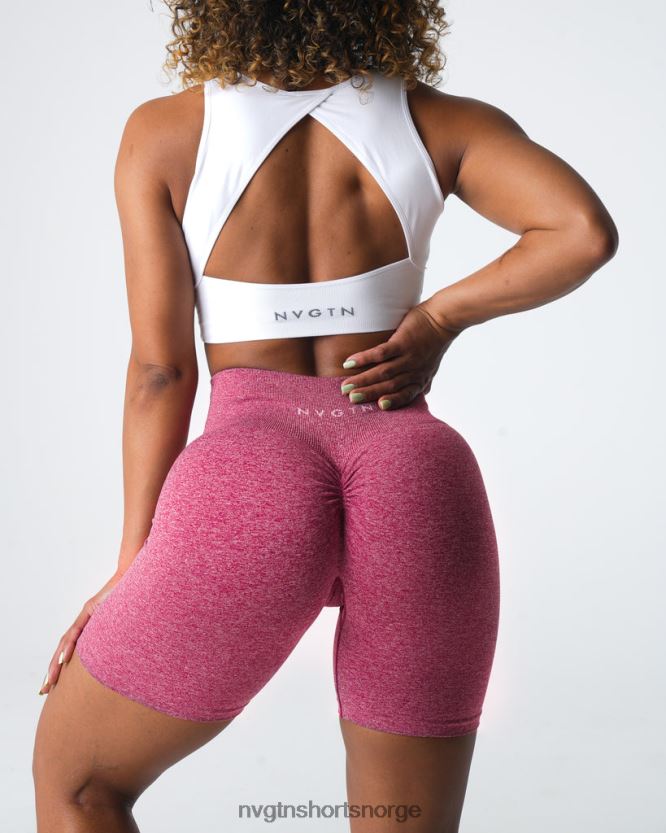 064HD6404 Høyrød Fitness NVGTN kvinner crunch sømløse shorts