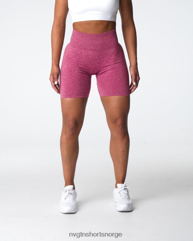 064HD6404 Høyrød Fitness NVGTN kvinner crunch sømløse shorts