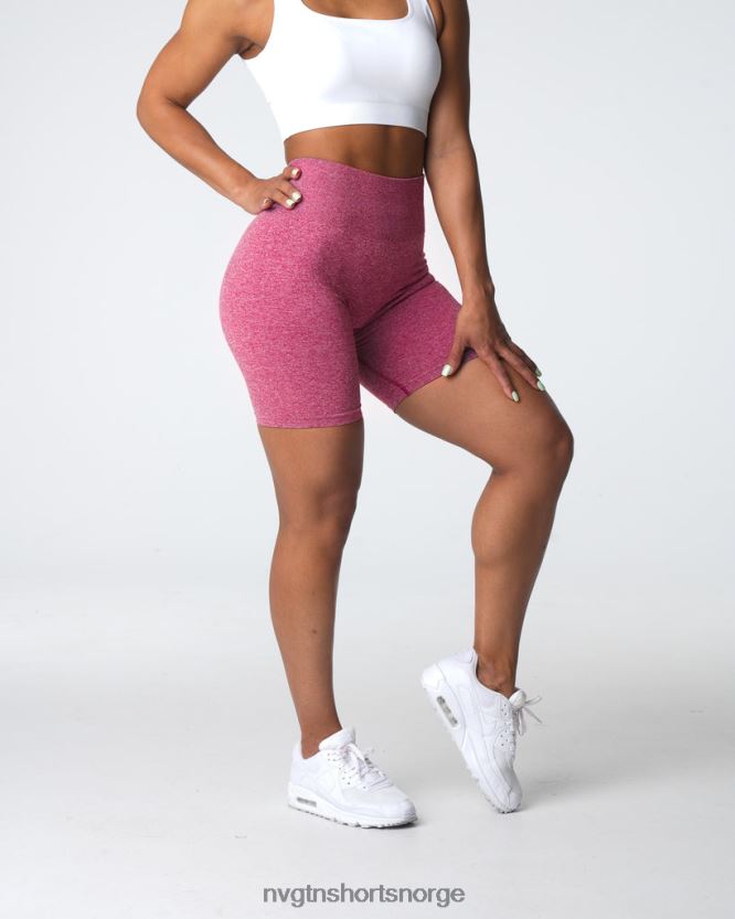 064HD6404 Høyrød Fitness NVGTN kvinner crunch sømløse shorts