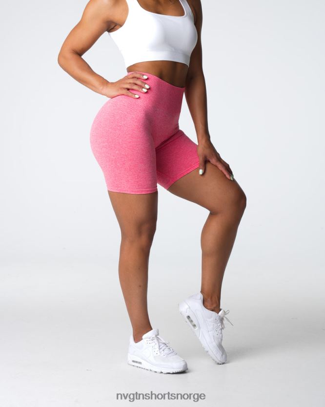 064HD6405 korall Fitness NVGTN kvinner crunch sømløse shorts