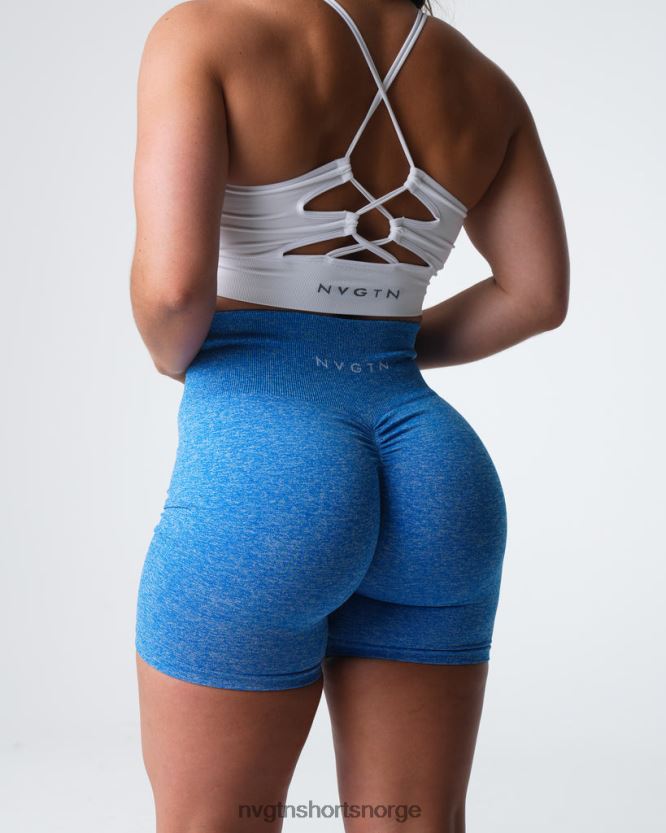 064HD6412 havblått Fitness NVGTN kvinner crunch sømløse shorts