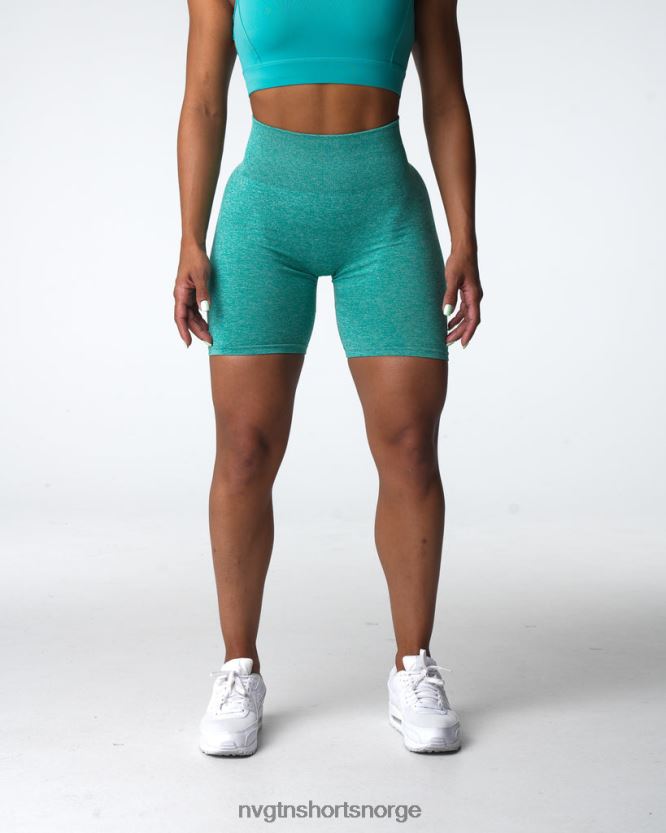 064HD6413 turkis Fitness NVGTN kvinner crunch sømløse shorts