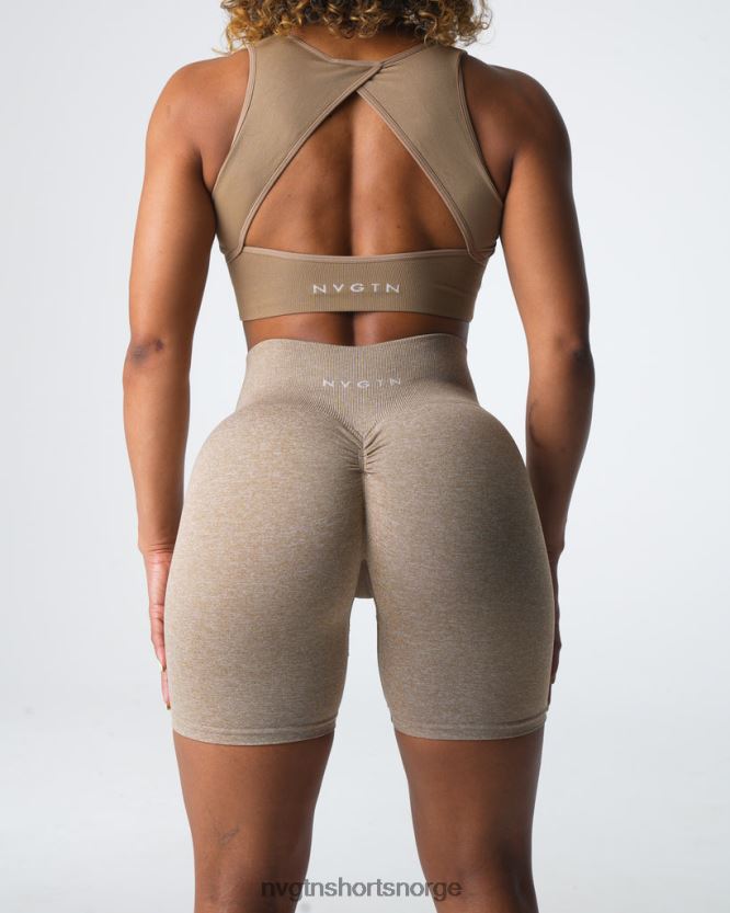 064HD6414 beige Fitness NVGTN kvinner crunch sømløse shorts