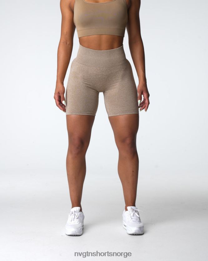064HD6414 beige Fitness NVGTN kvinner crunch sømløse shorts