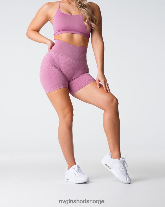 064HD6415 pastell rosa Fitness NVGTN kvinner crunch sømløse shorts