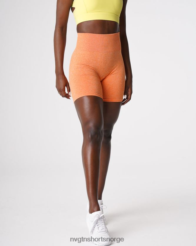064HD6419 solnedgang oransje Fitness NVGTN kvinner crunch sømløse shorts