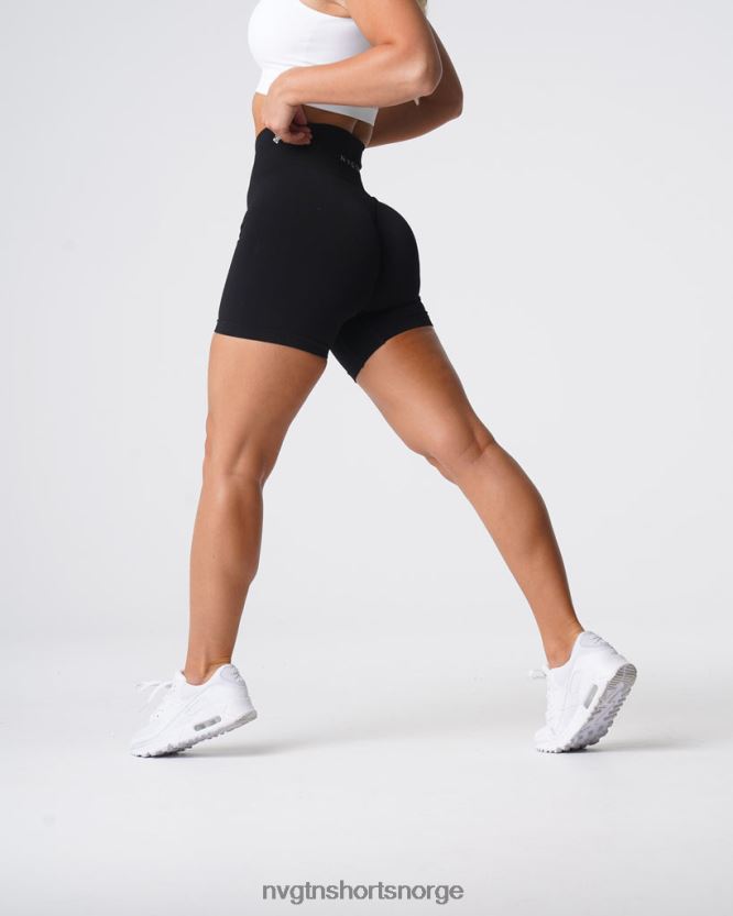 064HD6429 svart Fitness NVGTN kvinner solid sømløs shorts