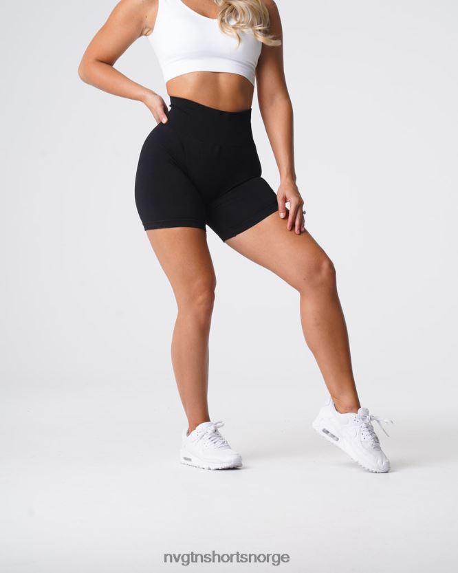 064HD6429 svart Fitness NVGTN kvinner solid sømløs shorts