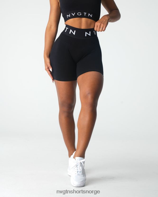 064HD6430 svart Fitness NVGTN kvinner sømløse sportsshorts