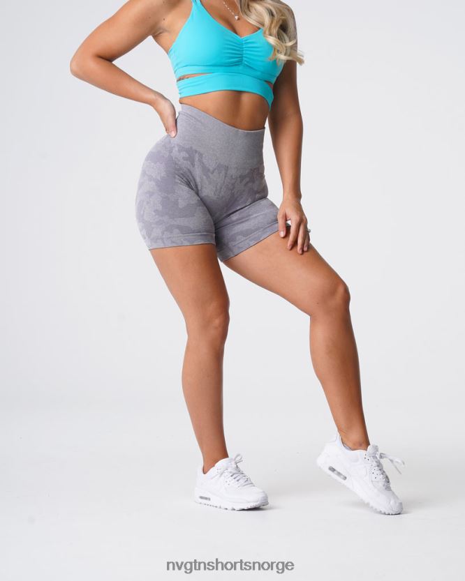 064HD6438 grå Fitness NVGTN kvinner camo sømløse shorts