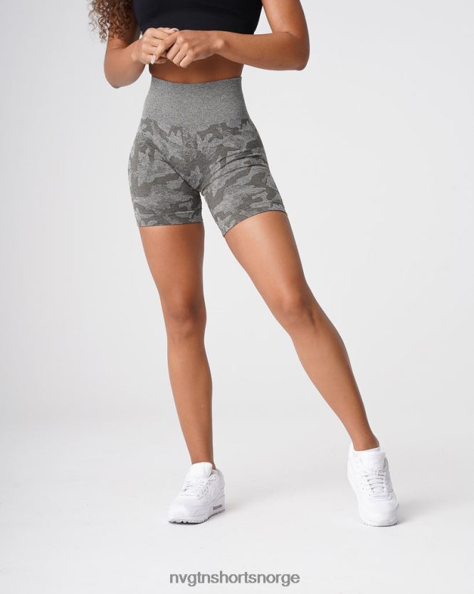 064HD6440 kakigrønn Fitness NVGTN kvinner camo sømløse shorts