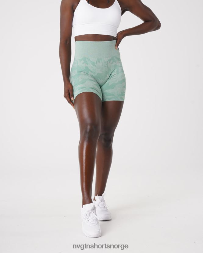 064HD6442 salvie grønn Fitness NVGTN kvinner camo sømløse shorts