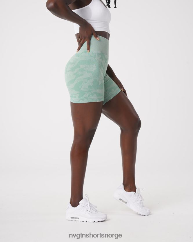 064HD6442 salvie grønn Fitness NVGTN kvinner camo sømløse shorts