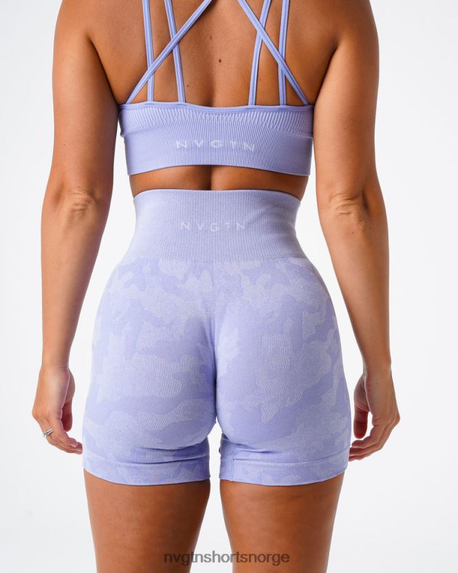 064HD6445 periwinkle Fitness NVGTN kvinner camo sømløse shorts