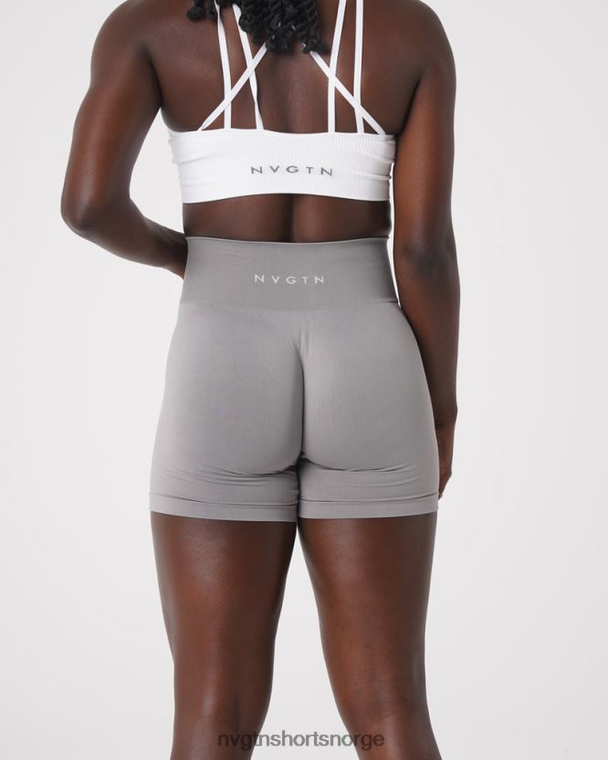 064HD6450 lysegrå Fitness NVGTN kvinner solid sømløs shorts