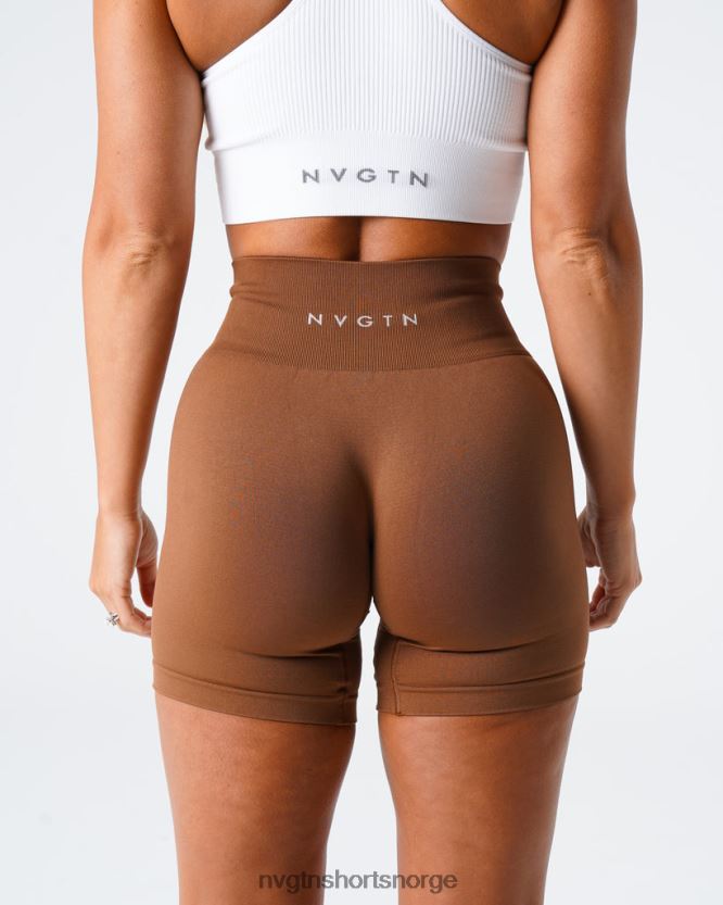 064HD6452 karamell Fitness NVGTN kvinner solid sømløs shorts