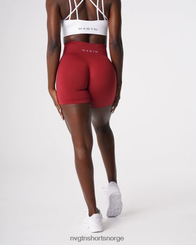 064HD6460 karmin Fitness NVGTN kvinner solid sømløs shorts
