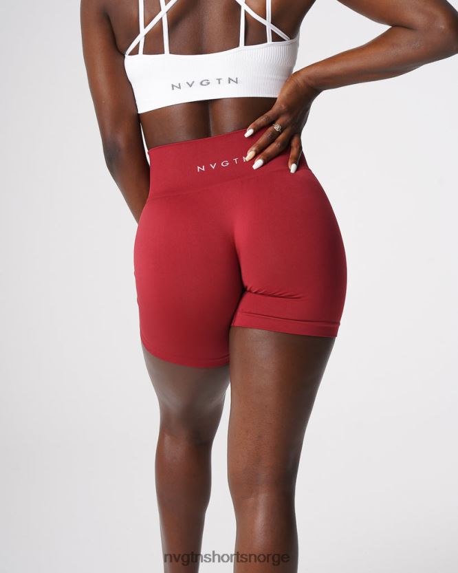064HD6460 karmin Fitness NVGTN kvinner solid sømløs shorts