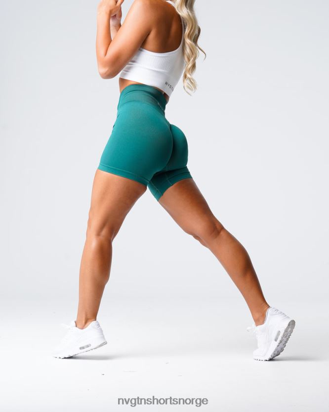 064HD6461 smaragd Fitness NVGTN kvinner solid sømløs shorts