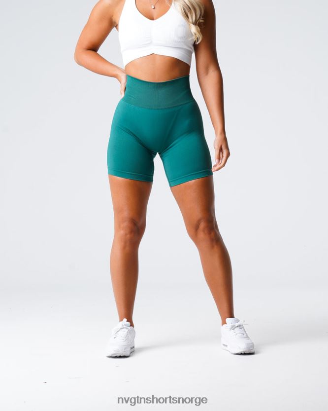 064HD6461 smaragd Fitness NVGTN kvinner solid sømløs shorts