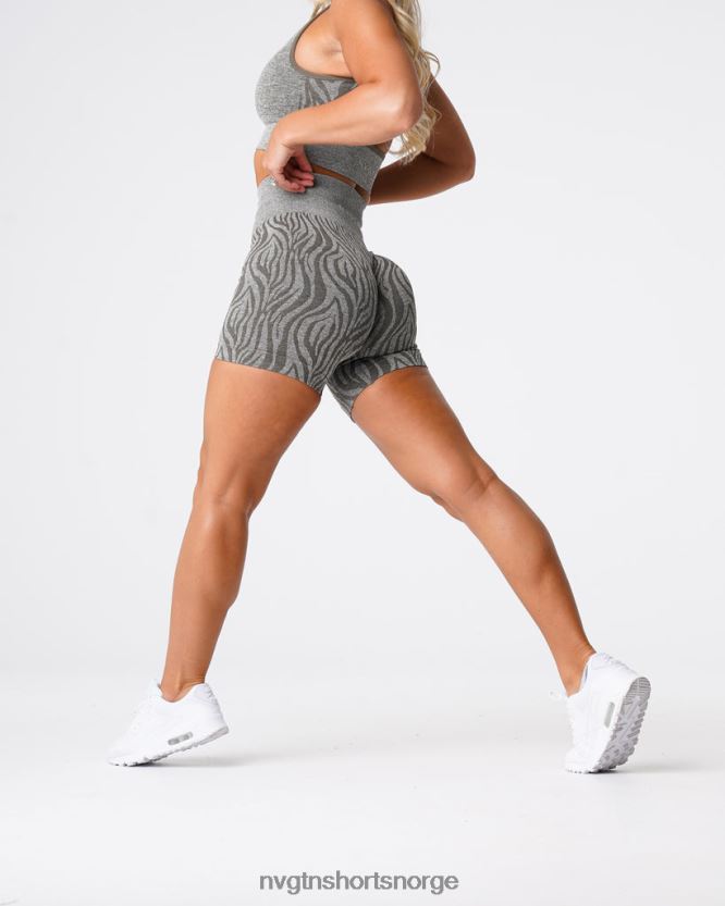 064HD6471 kakigrønn Fitness NVGTN kvinner sebra sømløse shorts
