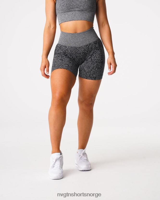 064HD6473 svartflekkete Fitness NVGTN kvinner slangeskinn sømløse shorts