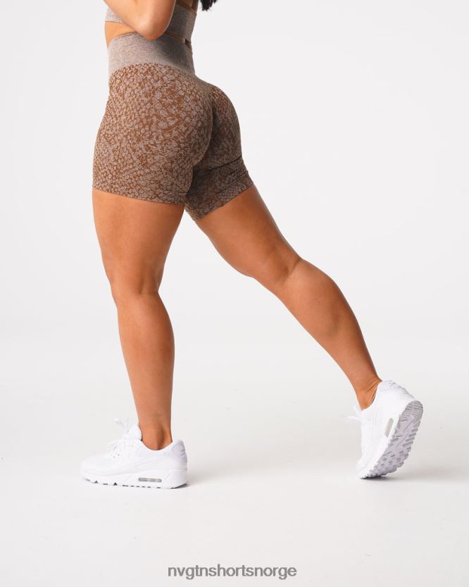 064HD6475 mokka Fitness NVGTN kvinner slangeskinn sømløse shorts