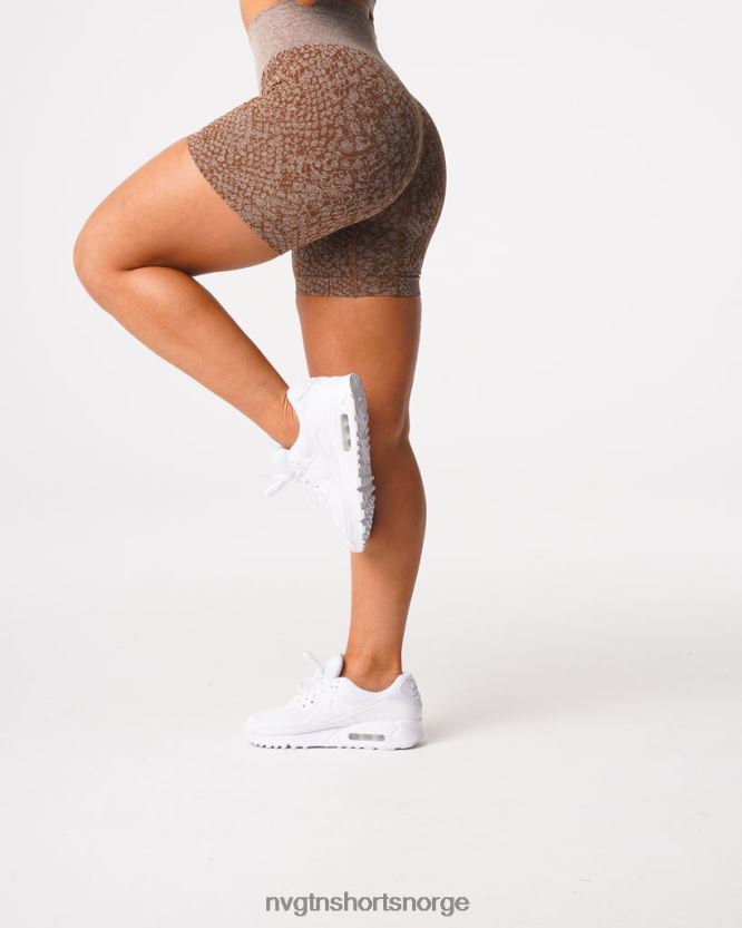064HD6475 mokka Fitness NVGTN kvinner slangeskinn sømløse shorts