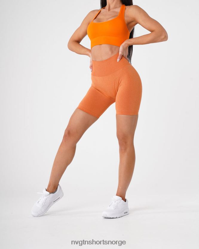 064HD6485 brent oransje Fitness NVGTN kvinner bikershorts