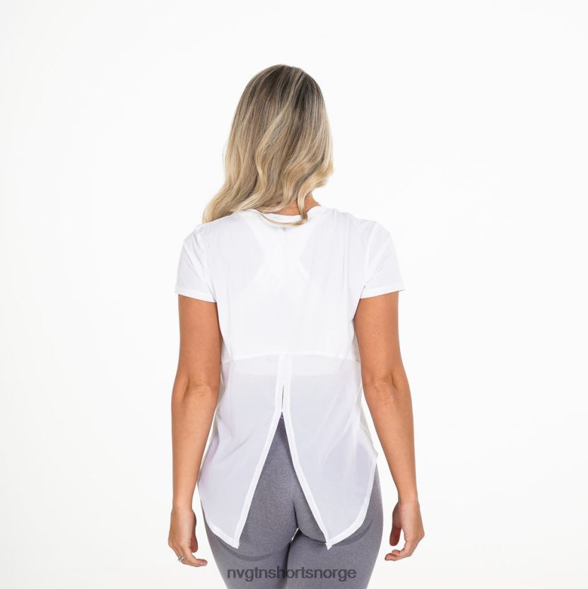 064HD6272 hvit Fitness NVGTN kvinner overdådig t-skjorte